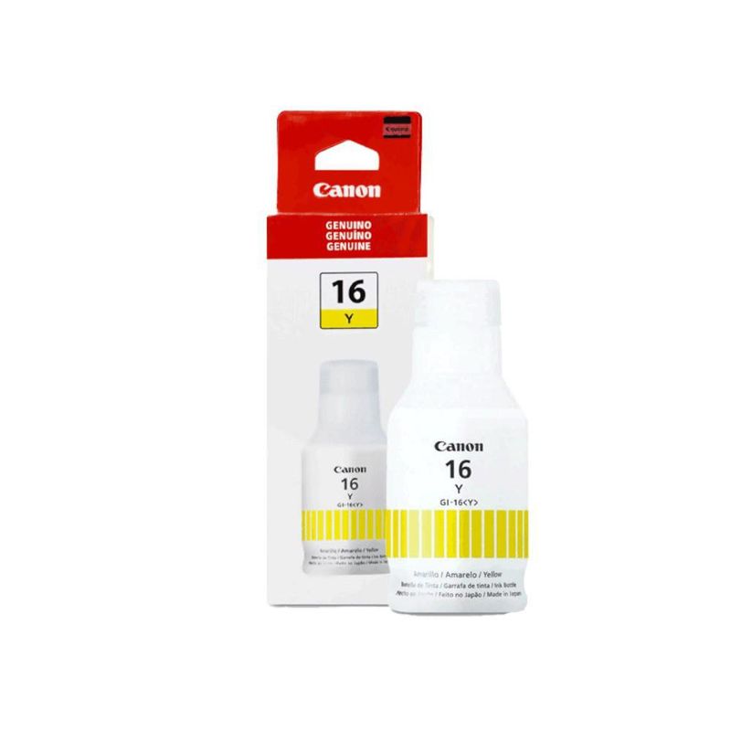 Botella de Tinta Canon GI 16 Y 132 Ml Amarillo