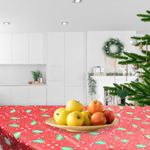 Mantel Cuadrado Copos de Navidad