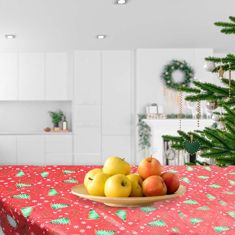 Mantel Cuadrado Copos de Navidad