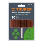 Rueda Flap con Vástago 3 Plg Grano 80