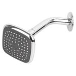 Regadera con Brazo Cuadrada 3 3/4 Plg Color Cromo