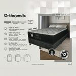 Set de Cama Colchón + Base Queen Black Orthopedic