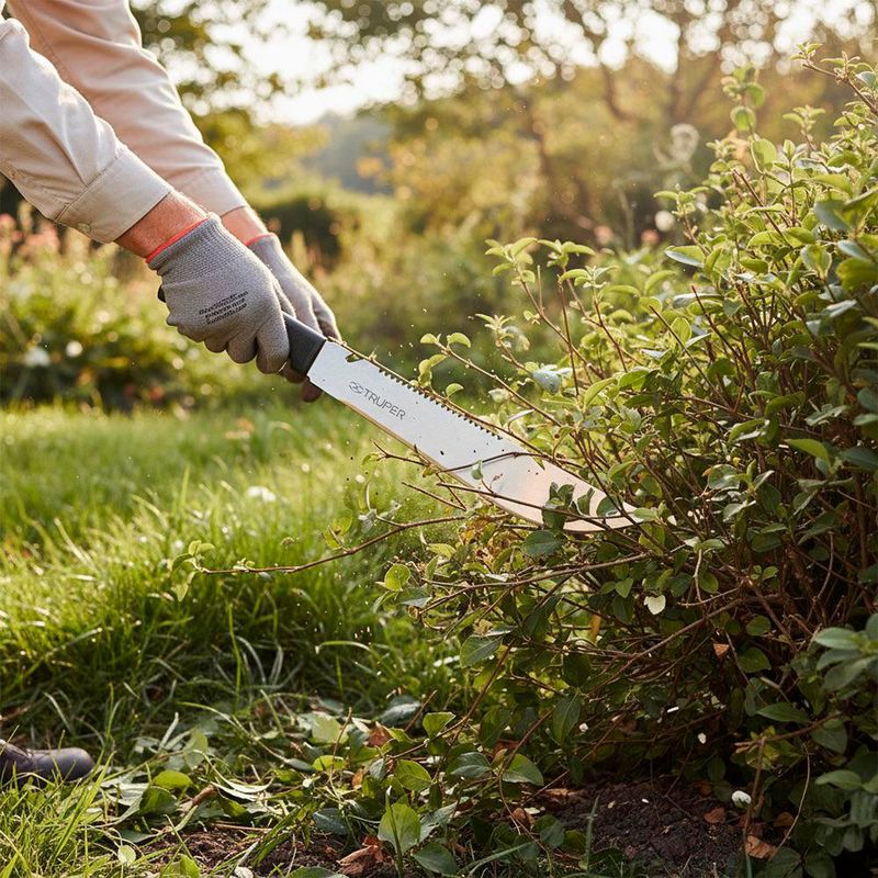 Machete Tipo Rambo Cacha Naranja 12 Plg