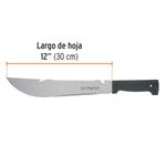 Machete Tipo Rambo Cacha Naranja 12 Plg