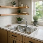 Lavaplatos de Sobreponer con 2 Fosas