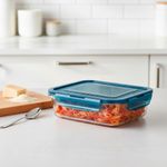 Recipiente Rectangular Azul 850 Ml