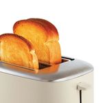 Tostador de Pan Crema 2 Ranuras con Función Reheat