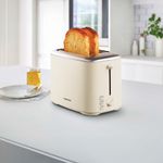 Tostador de Pan Crema 2 Ranuras con Función Reheat
