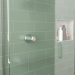 Manija tipo Pomo Cromada para Ducha con Indicador