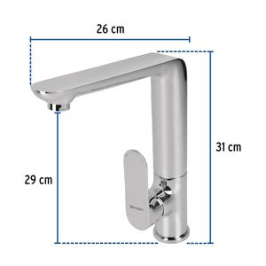 Lavaplatos Monomando Riviera Cromo