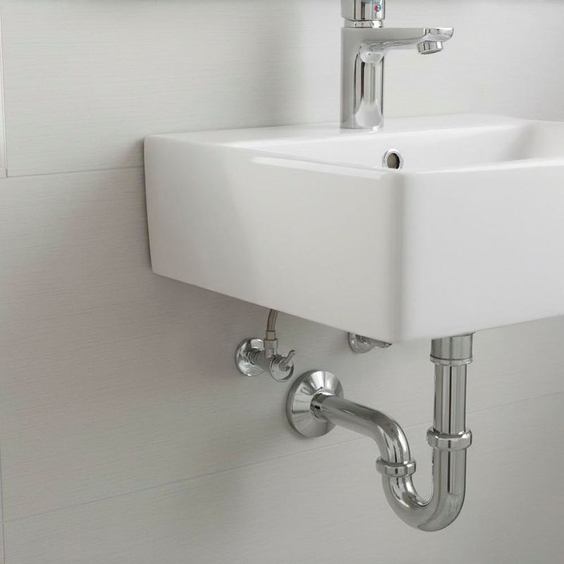 Manguera para Lavamanos Trenzada Acero Inoxidable 55 Cm