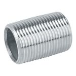 Niple Corrido con Rosca 1 1/4 Plg de Acero Galvanizado