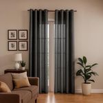 Cortina Color Gris Diseño Corrugado