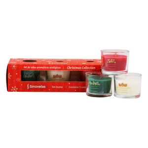 Velas Votivas Navideñas Set 3 Piezas