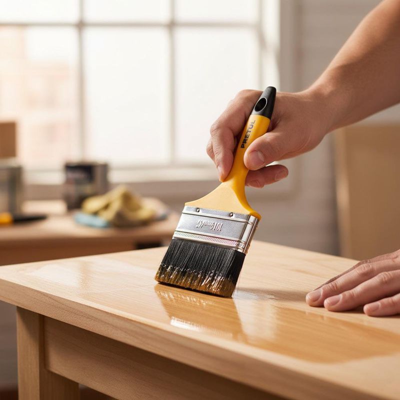 Brocha Cerdas Negras con Mango Ergonómico