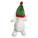 Peluche Oso Polar Navideño con Gorro Verde