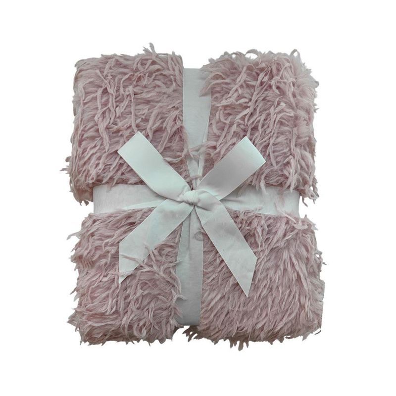 Throw tipo Peluche Rosa 127 x 152 Cm