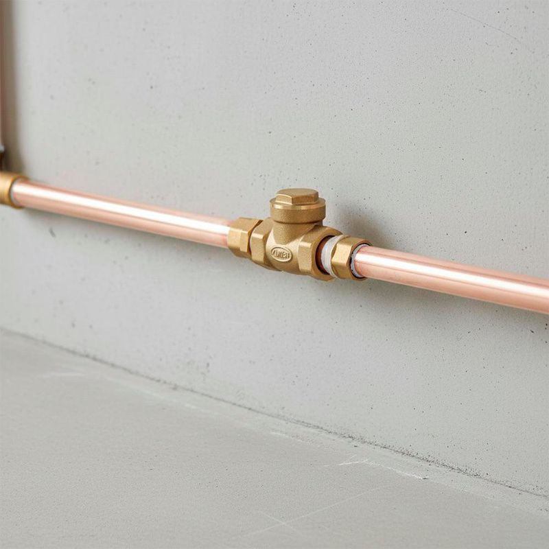 Cheque Vertical de Bronce 1/2 Plg