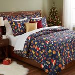 Edredón con Navideño de Diseño Botas Tamaño Imperial