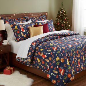 Edredón con Navideño de Diseño Botas Tamaño Imperial