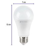 Bombilla LED A19 Base E27 de 14W Luz de Día 4 Unidades
