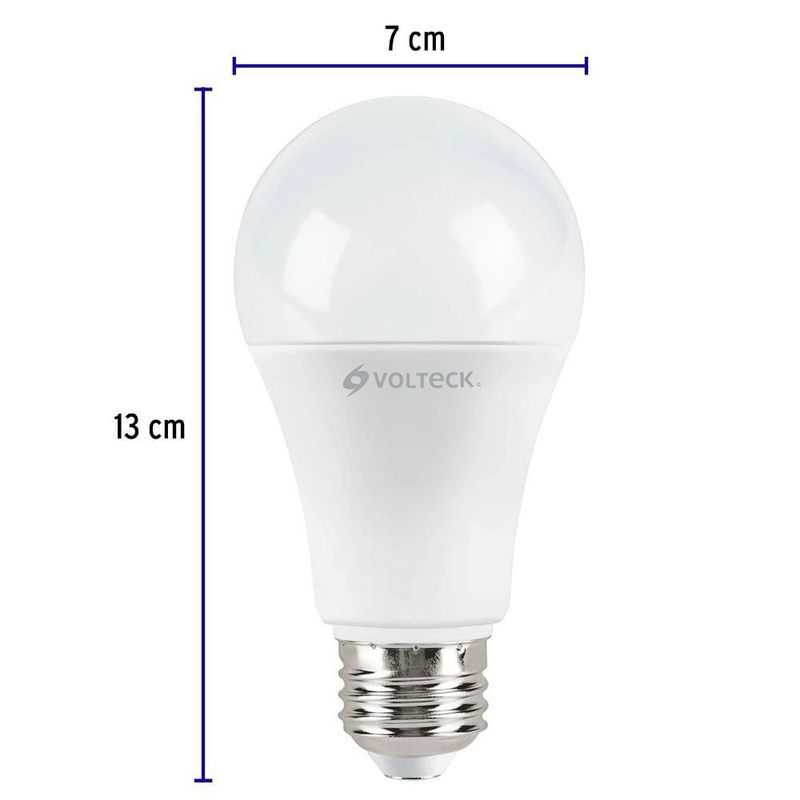 Bombilla LED A19 Base E27 de 14W Luz de Día 4 Unidades