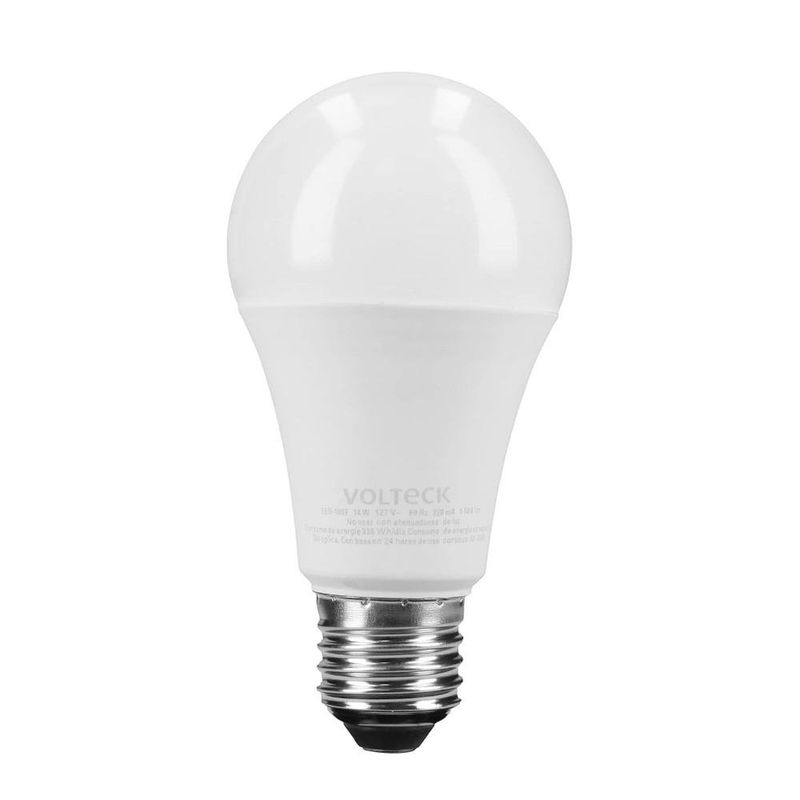 Bombilla LED A19 Base E27 de 14W Luz de Día 4 Unidades