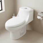 Sanitario de Una Pieza Descarga Dual Elongado Blanco Oporto