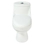 Sanitario de Una Pieza Descarga Dual Elongado Blanco Oporto