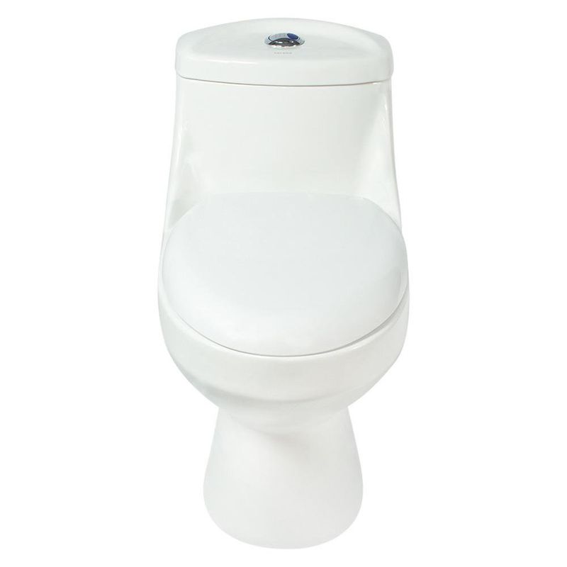 Sanitario de Una Pieza Descarga Dual Elongado Blanco Oporto