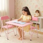 Set Plegable de Mesa y 2 Sillas Mercy Rosa