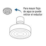 Regadera con Brazo Redonda 4 1/2 Plg Color Cromo