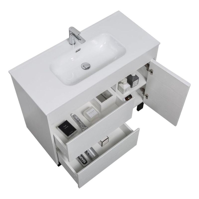 Vanity con Lavamanos Blanco Grace 100x45.5x72 cm