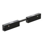 Conector Recto para Riel de Spot Negro 3 Hilos