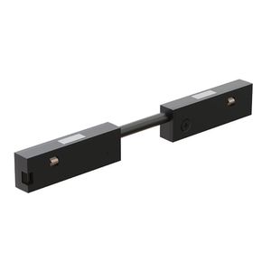 Conector Recto para Riel de Spot Negro 3 Hilos