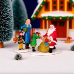 Set de 2 Figuras de Regalos de Santa para Villa Navideña