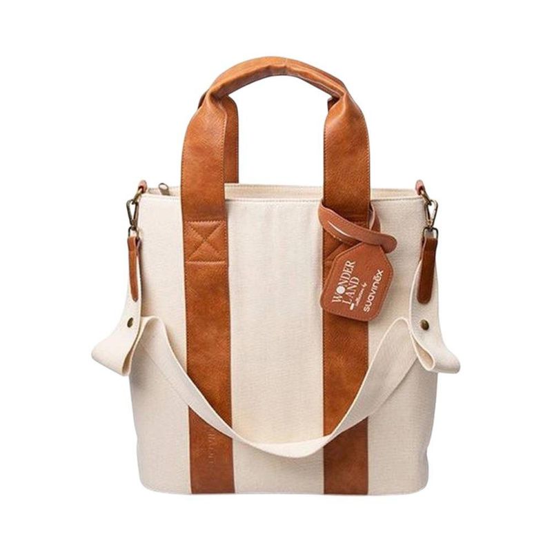 Pañalera Wonderland Tote Bag Beige