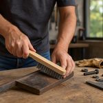 Cepillo de Alambre con Mango de Madera