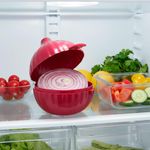 Porta Cebolla Morado Plástico