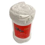 Manta Decorativa Gris Árbol Navideño 127x152 cm