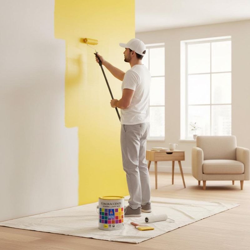 ColorAccents Látex Mate Base Bright Yellow 1 Gal