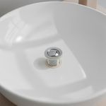 Desagüe para Lavamanos de Cromo sin Rebosadero 1 1/4 Plg