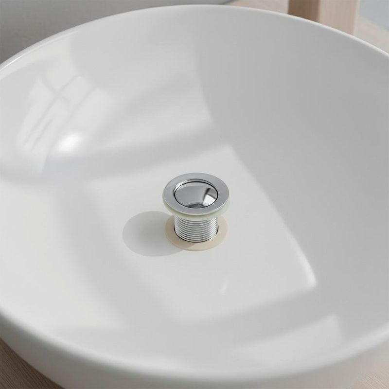 Desagüe para Lavamanos de Cromo sin Rebosadero 1 1/4 Plg