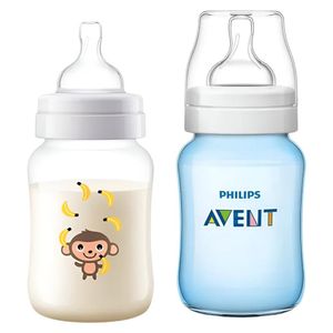 Duo de Biberones Anticólicos Monito 9 Oz