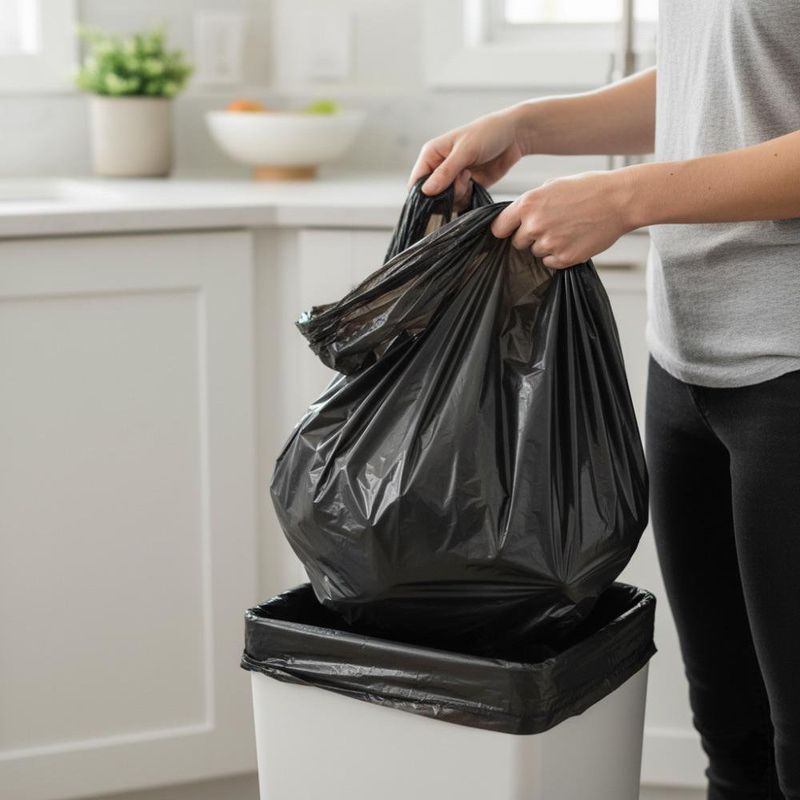 Rollo de Bolsas de Basura Negras Extra Grandes 20 Unidades