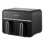 Freidora de Aire Negro con Doble Canasta y Panel Digital
