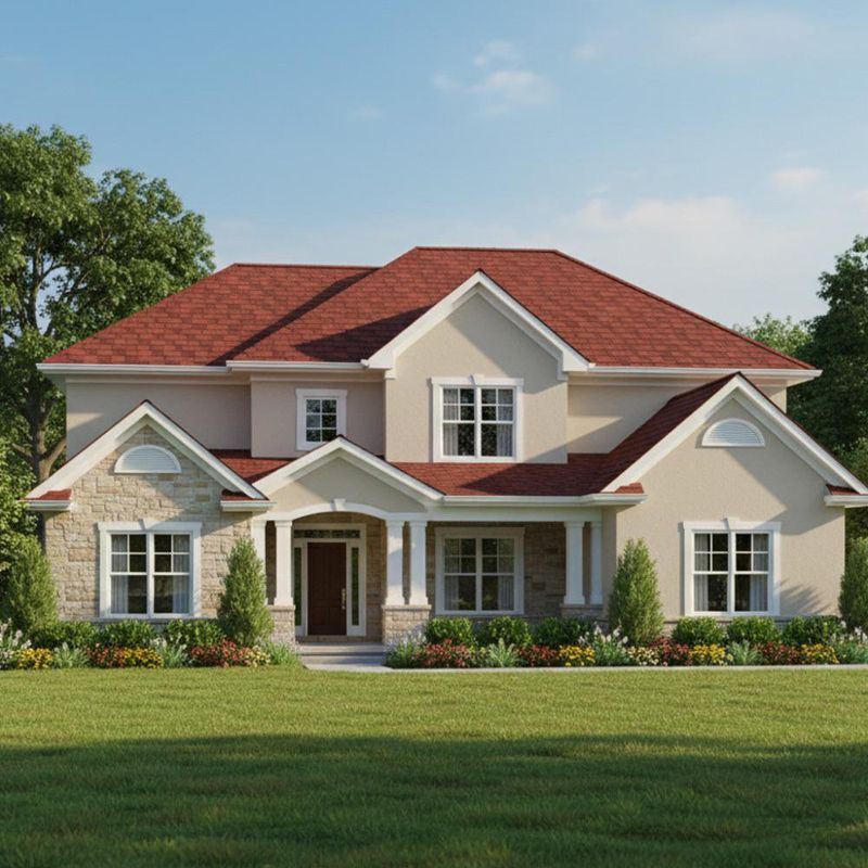 Shingle Riviera Rojo Cambridge Ar 30 3D