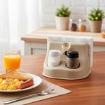 Set Servilletero más Salero y Pimentero Color Marfil