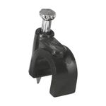 Grapa Negra con Clavo de 8 mm para Cable Redondo