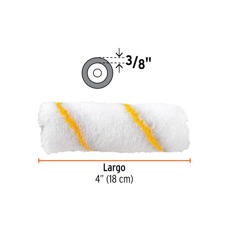 Felpa de Nylon de 4 x 3/8 plg